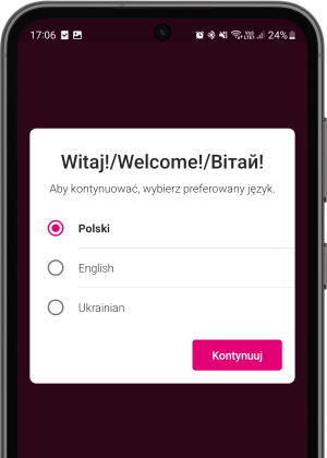 3 languages to choose: polish, english and ukrainian